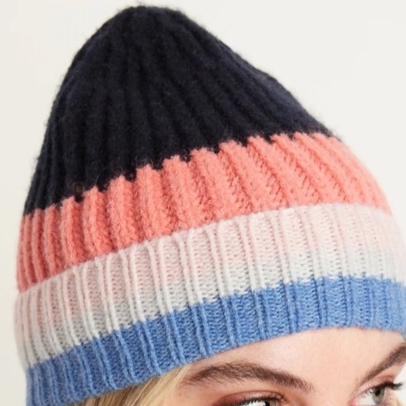 NWT Striped Sweater-Knit Beanie - Picture 1 of 1
